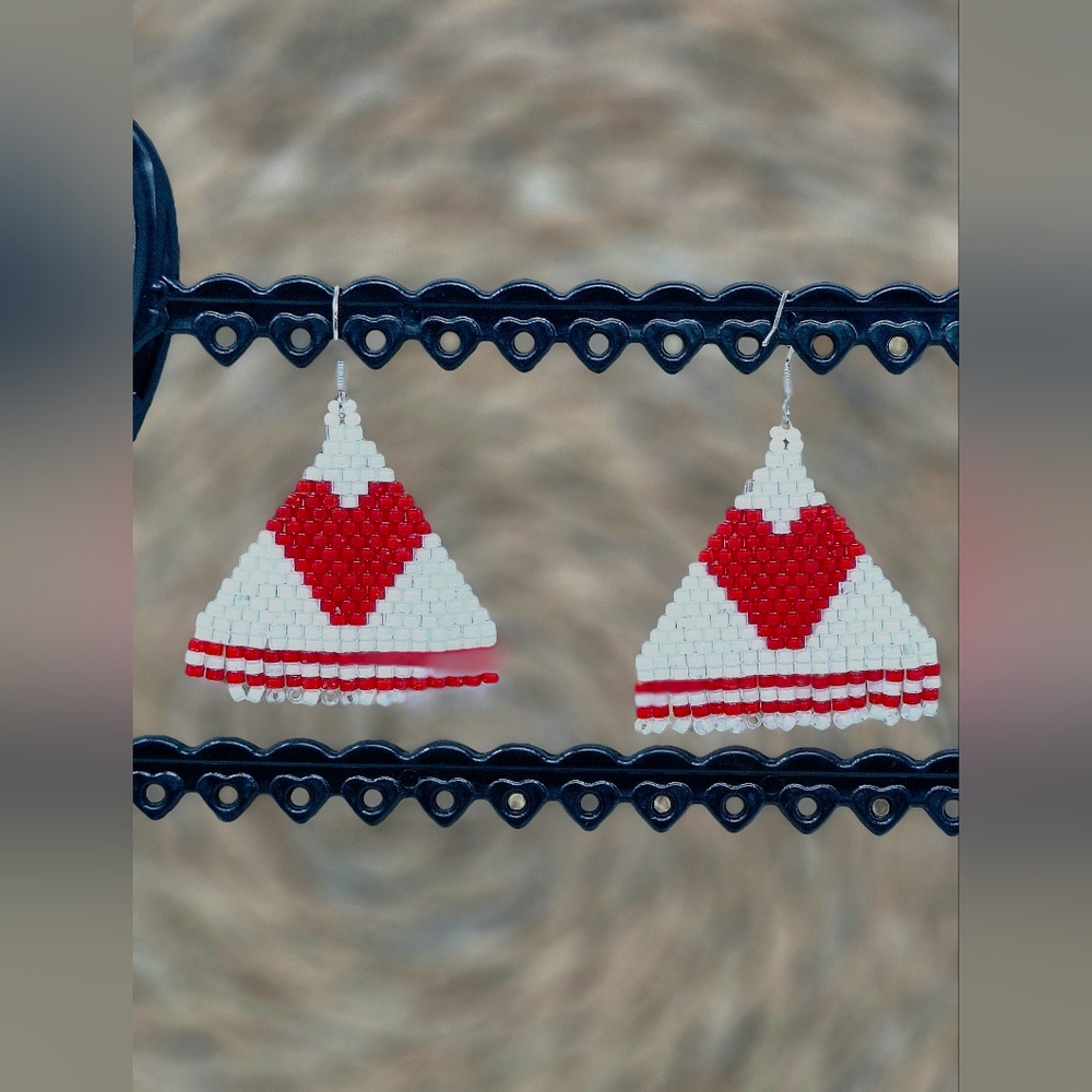 Valentine's Day Earrings, - Picture 3 of 3
